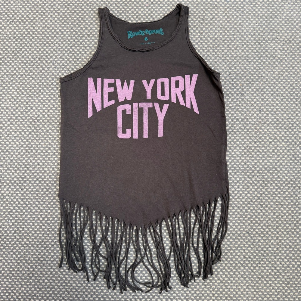 Rowdy Sprout Fringe Tank Top